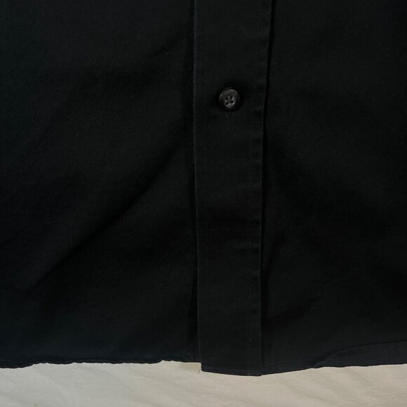 Ariat Mens Black Button-Down Long-Sleeve Shirt XL Cotton Blend Embroidered Logo - Picture 7 of 9